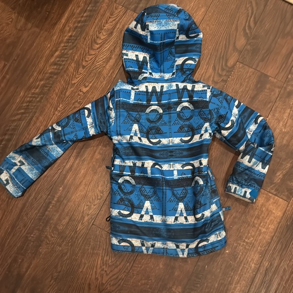 Volcom Blue Patterned Hooded Jacket - Picture 7 of 7
